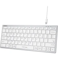 Клавиатура A4Tech Fstyler FX51 (серебристый/белый) фото 4